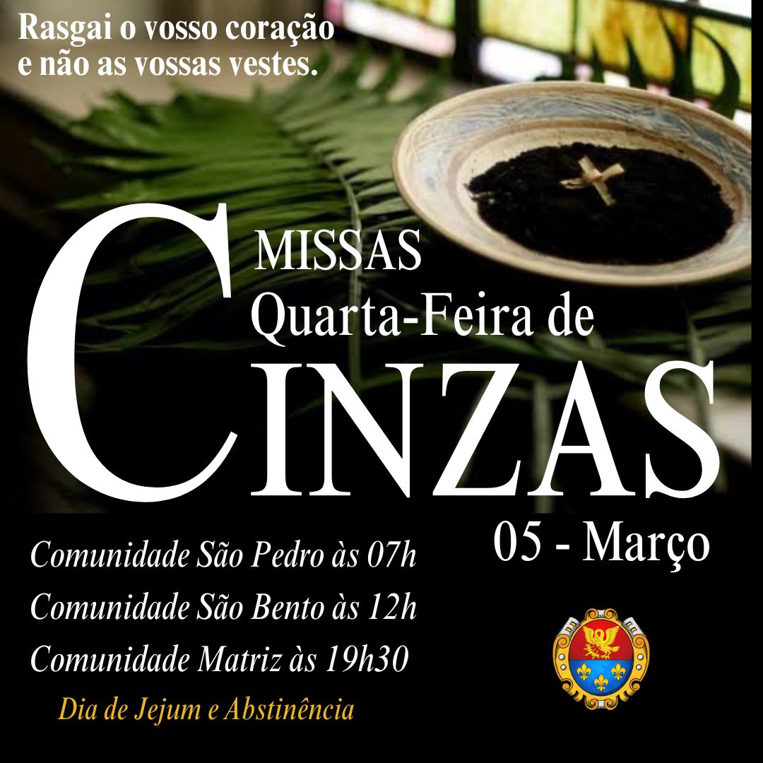 Missas Quarta-Feira de Cinzas